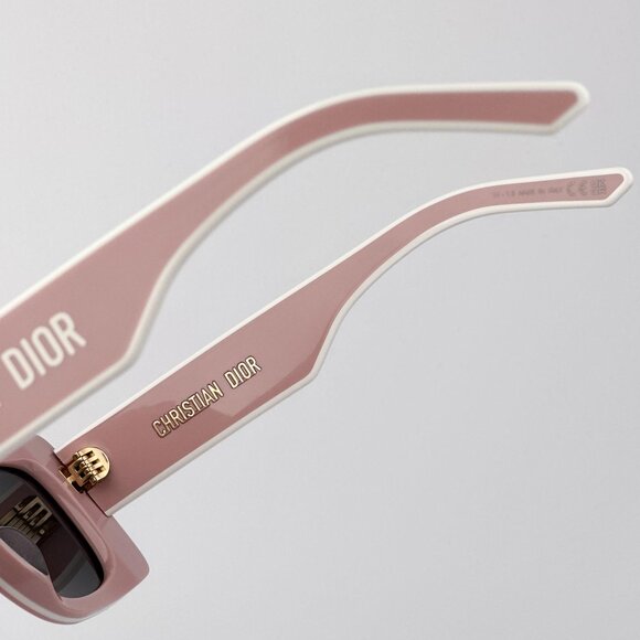 Dior DIORPACIFIC S1U Sunglasses – Pink & White Rectangle Frame | Model 40A0